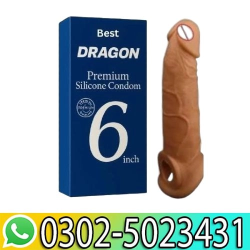 6 inch Soft Silicone Dragons Condom In Pakistan
