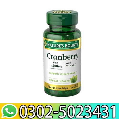 Nature's Bounty Cranberry with Vitamin C 120 Softgels Price