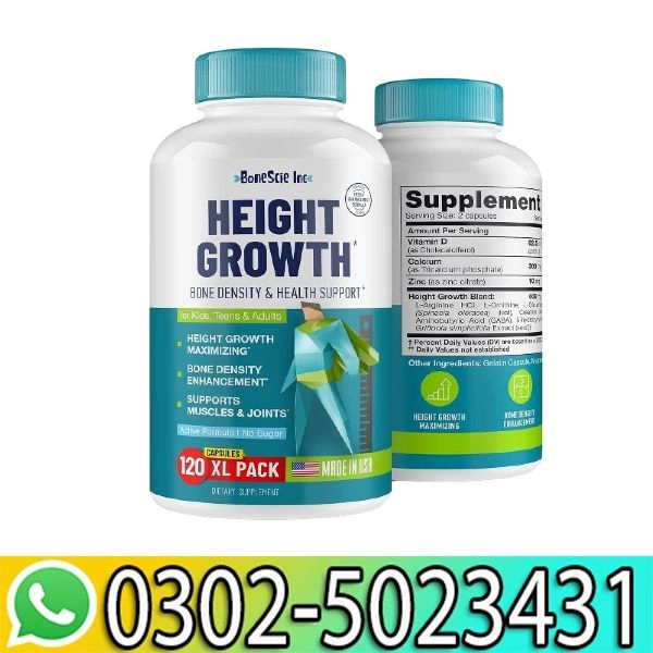 Height Growth Maximizer Capsule In Pakistan